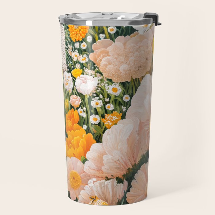 Botanical Art Maximalist Poster Dopamine Decor Japanese Painting Floral Art Flower Print Japandi Art Travel Mug Gallery Image 2