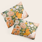 Botanical Art Maximalist Poster Dopamine Decor Japanese Painting Floral Art Flower Print Japandi Art Pillow Sham Gallery Image 3