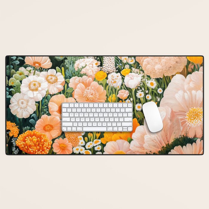 Botanical Art Maximalist Poster Dopamine Decor Japanese Painting Floral Art Flower Print Japandi Art Desk Mat Gallery Image 1