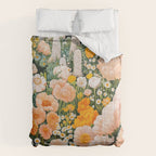 Botanical Art Maximalist Poster Dopamine Decor Japanese Painting Floral Art Flower Print Japandi Art Comforter Gallery Image 6
