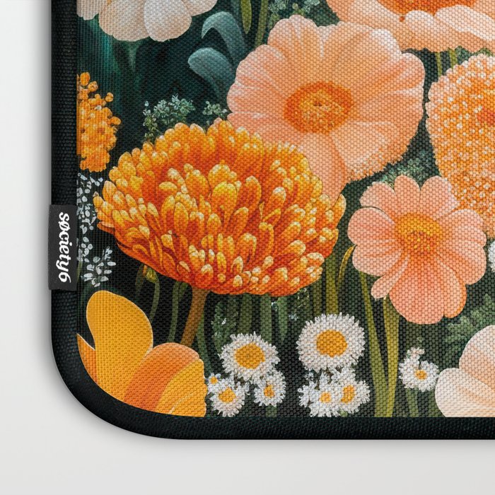 Botanical Art Maximalist Poster Dopamine Decor Japanese Painting Floral Art Flower Print Japandi Art Laptop Sleeve Gallery Image 3