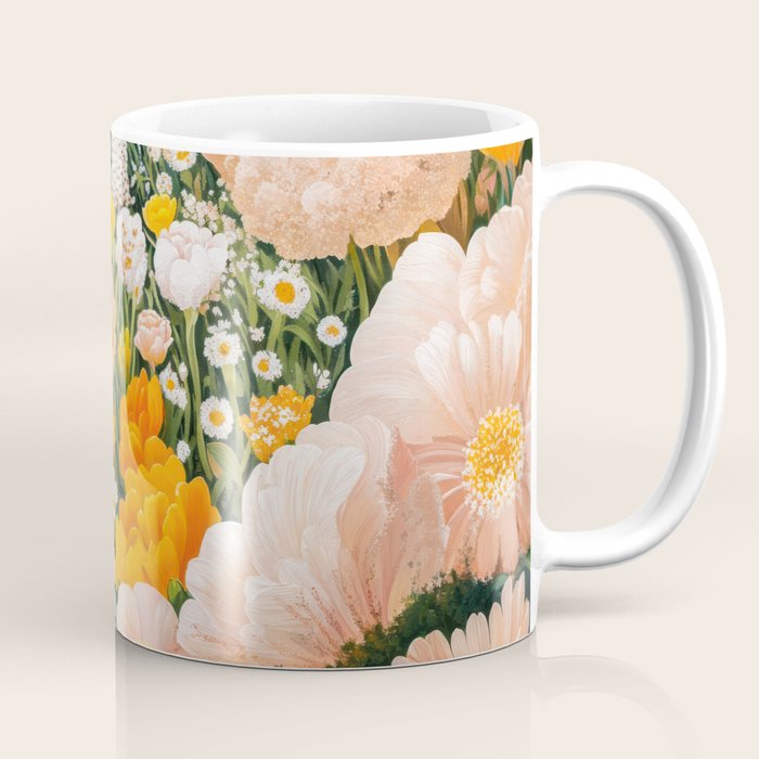 Botanical Art Maximalist Poster Dopamine Decor Japanese Painting Floral Art Flower Print Japandi Art Coffee Mug Gallery Image 1