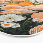 Botanical Art Maximalist Poster Dopamine Decor Japanese Painting Floral Art Flower Print Japandi Art Bath Mat Gallery Image 3