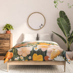 Botanical Art Maximalist Poster Dopamine Decor Japanese Painting Floral Art Flower Print Japandi Art Comforter Gallery Image 3