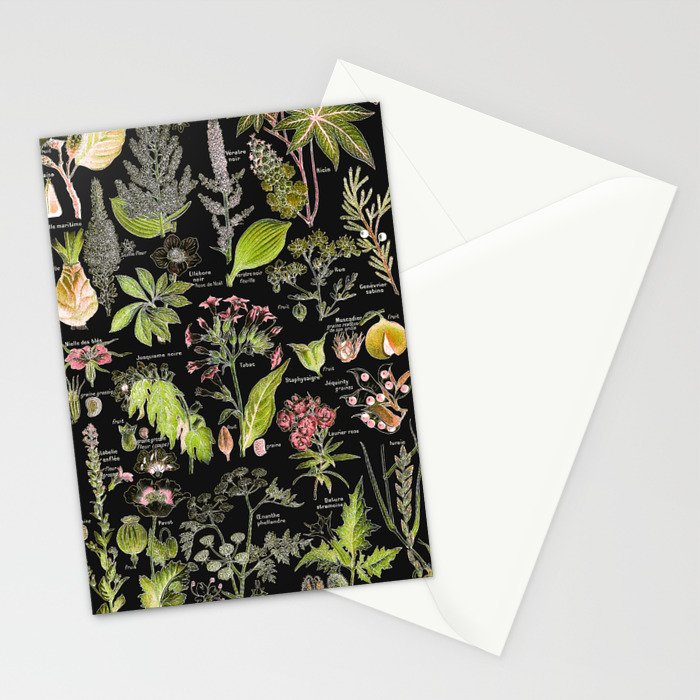 Adolphe Millot - Plantes dangereuses A (dangerous plants A) Stationery Card Gallery Image 2