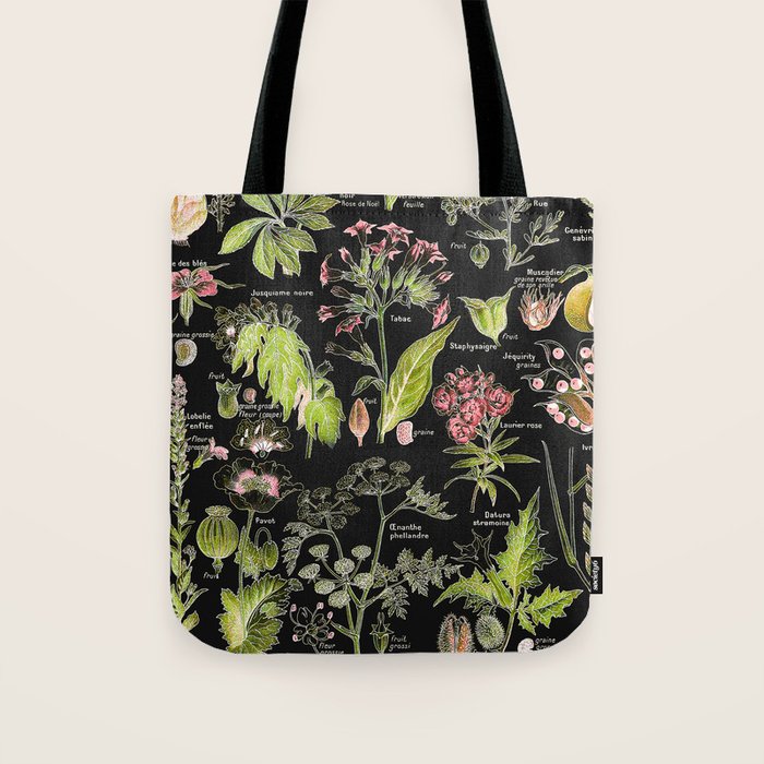 Adolphe Millot - Plantes dangereuses A (dangerous plants A) Tote Bag Gallery Image 1