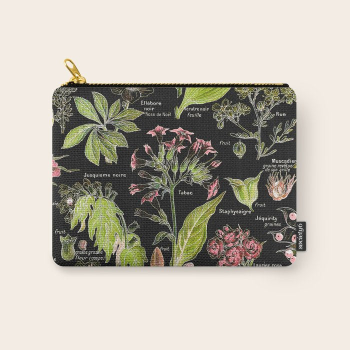 Adolphe Millot - Plantes dangereuses A (dangerous plants A) Carry All Pouch Gallery Image 1