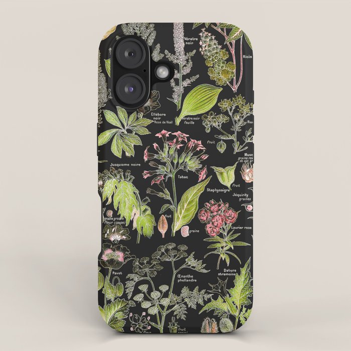 Adolphe Millot - Plantes dangereuses A (dangerous plants A) iPhone Case Gallery Image 1