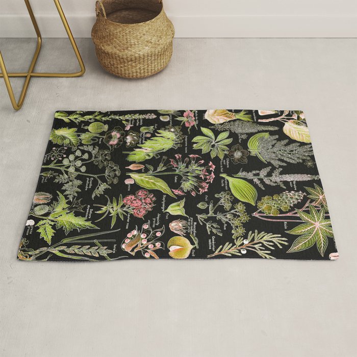 Adolphe Millot - Plantes dangereuses A (dangerous plants A) Rug Gallery Image 1