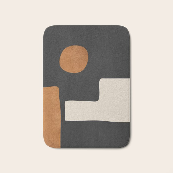 Abstract Minimal Shapes 128 Bath Mat Gallery Image 1