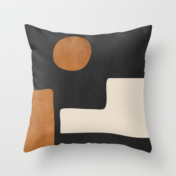 Abstract Minimal Shapes 128 Throw Pillow Gallery Image 1