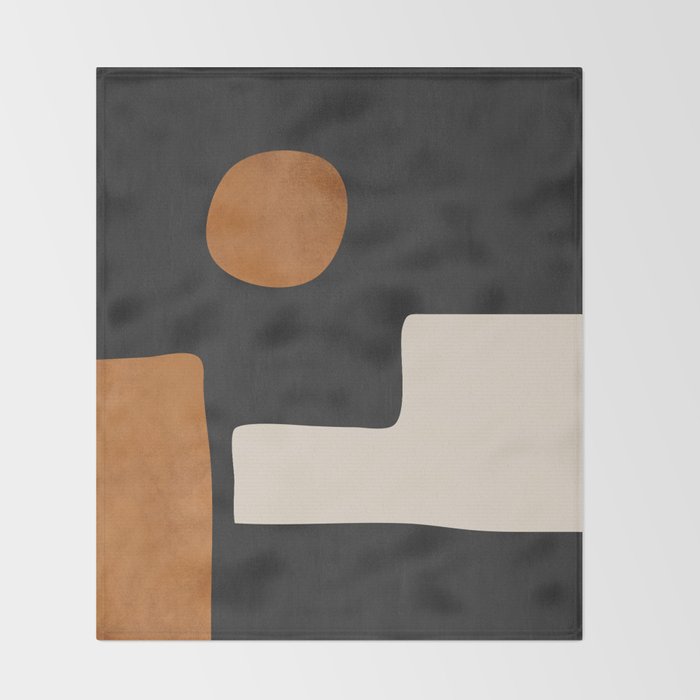 Abstract Minimal Shapes 128 Throw Blanket Gallery Image 2