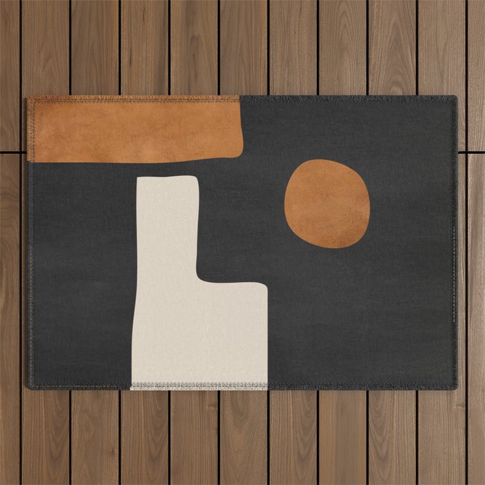 Abstract Minimal Shapes 128 Outdoor Rug Gallery Image 1