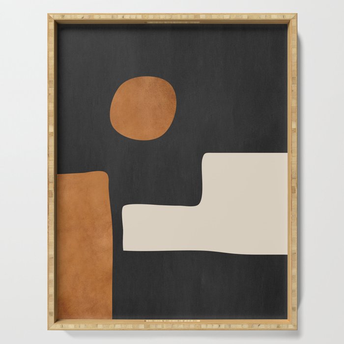 Abstract Minimal Shapes 128 Serving Tray Gallery Image 1