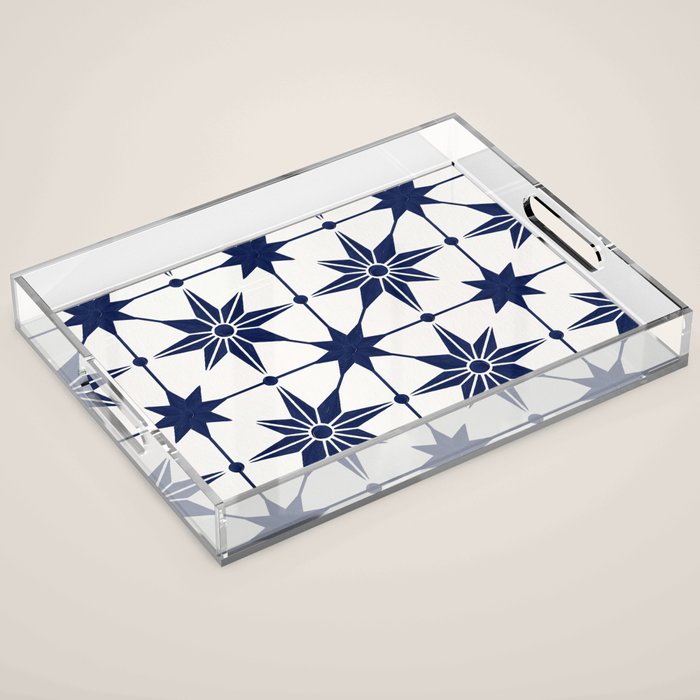 Starburst Mosaic â Navy Acrylic Tray Gallery Image 1
