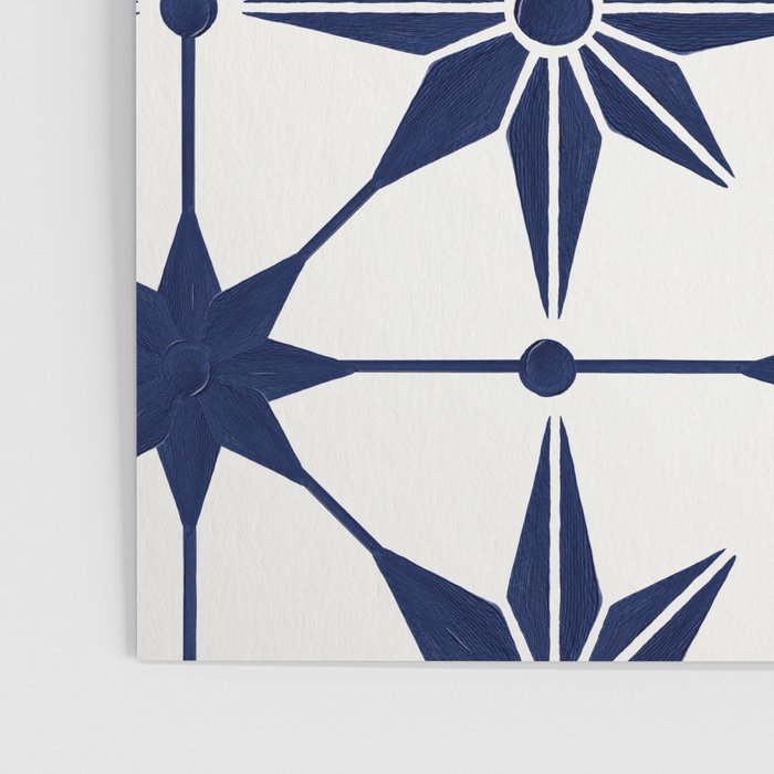 Starburst Mosaic â Navy Poster Gallery Image 3