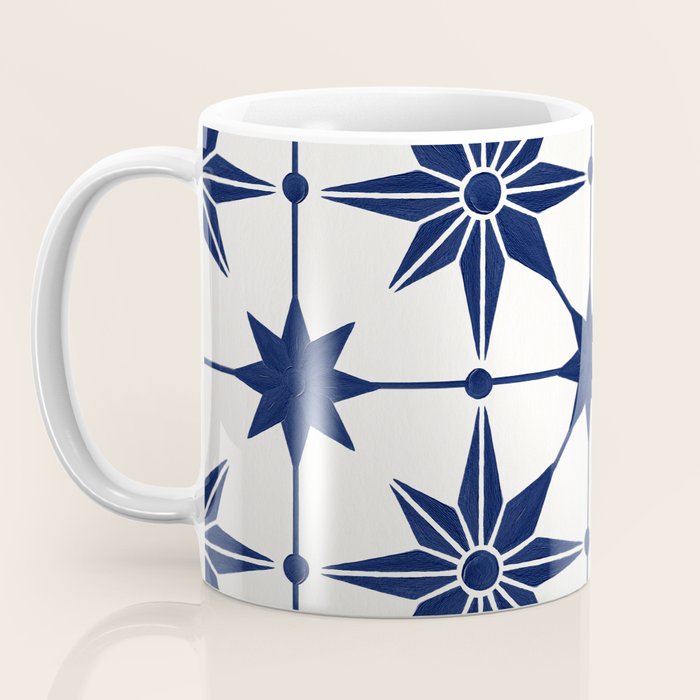 Starburst Mosaic â Navy Coffee Mug Gallery Image 3