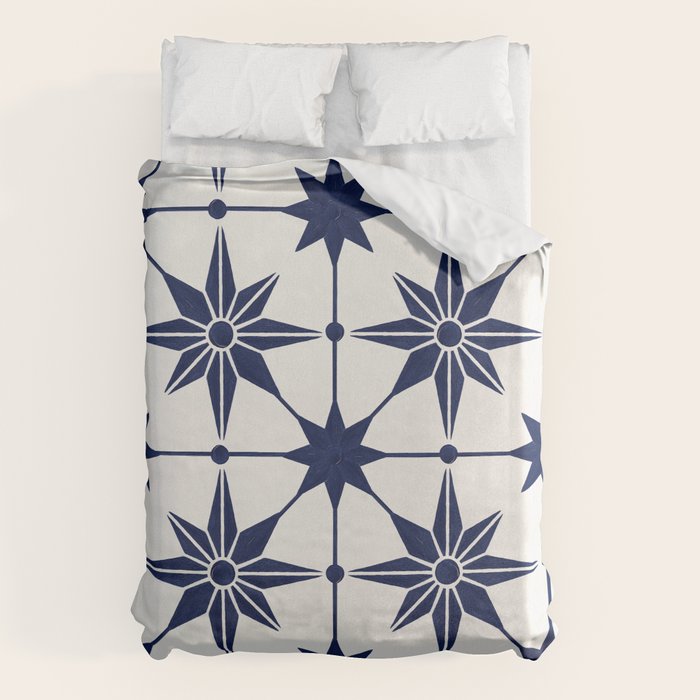 Starburst Mosaic â Navy Duvet Cover Gallery Image 6