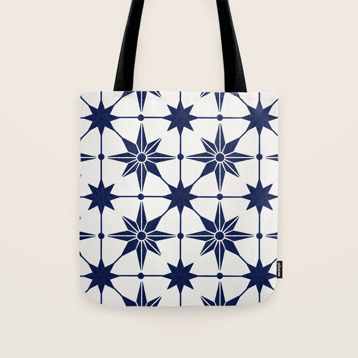 Starburst Mosaic â Navy Tote Bag Gallery Image 1