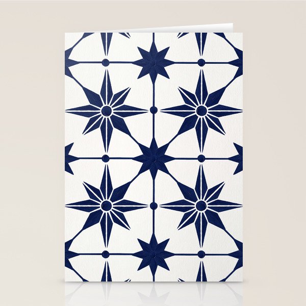 Starburst Mosaic â Navy Stationery Card Gallery Image 1