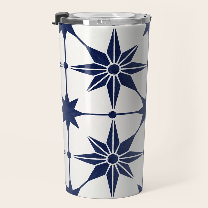 Starburst Mosaic â Navy Travel Mug Gallery Image 3