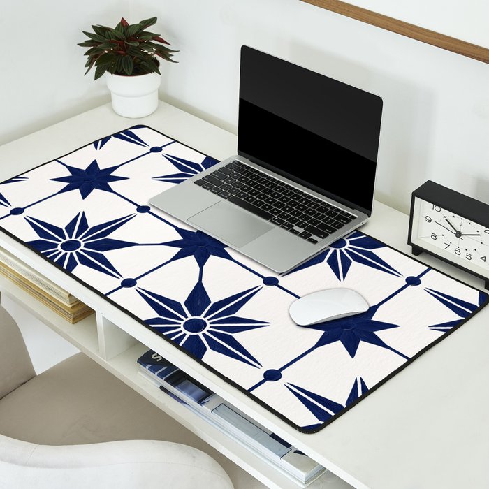 Starburst Mosaic â Navy Desk Mat Gallery Image 2