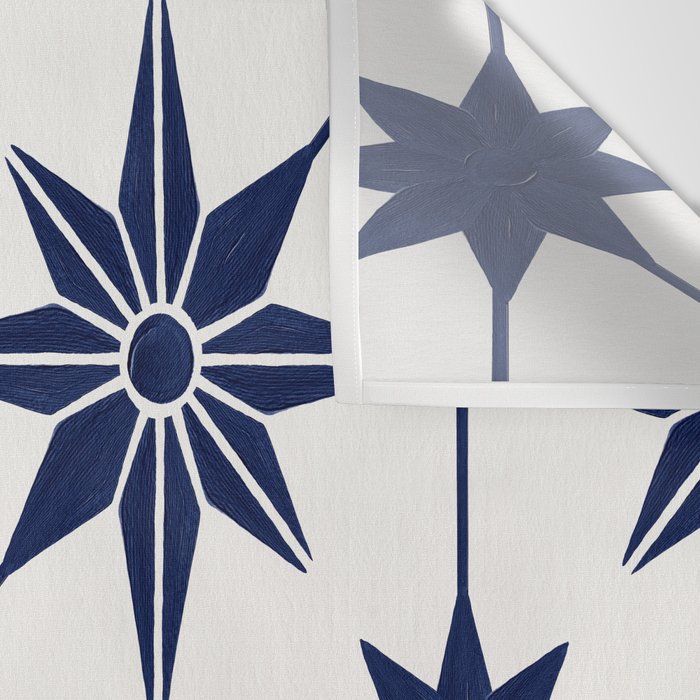 Starburst Mosaic â Navy Wall Tapestry Gallery Image 3