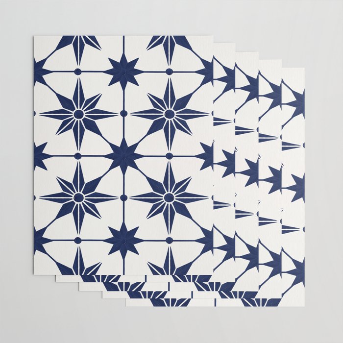 Starburst Mosaic â Navy Wrapping Paper Gallery Image 3