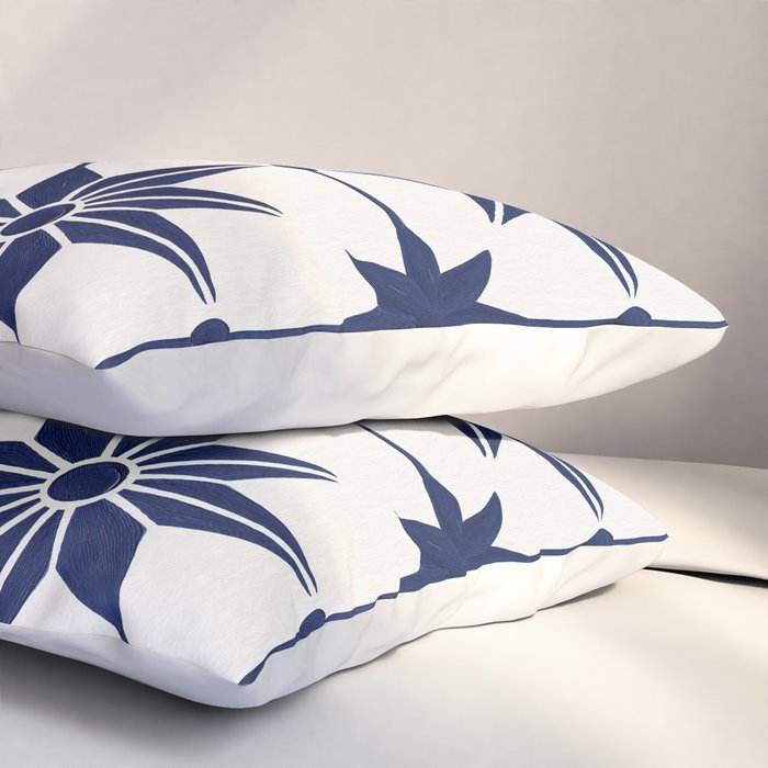 Starburst Mosaic â Navy Pillow Sham Gallery Image 3