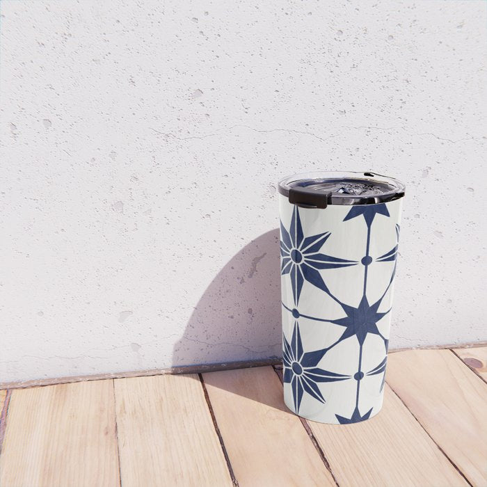 Starburst Mosaic â Navy Travel Mug Gallery Image 4