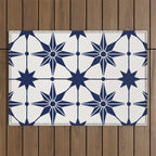 Starburst Mosaic â Navy Outdoor Rug Gallery Image 1