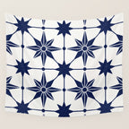Starburst Mosaic â Navy Wall Tapestry Gallery Image 4