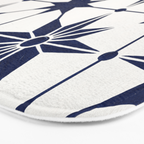 Starburst Mosaic â Navy Bath Mat Gallery Image 3