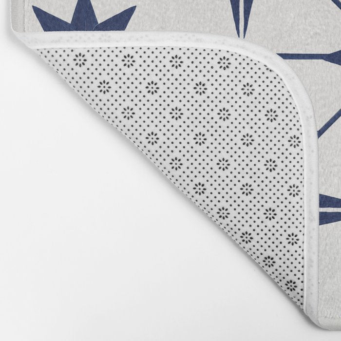 Starburst Mosaic â Navy Bath Mat Gallery Image 2