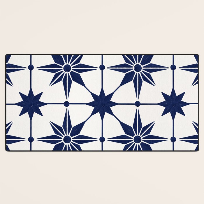 Starburst Mosaic â Navy Desk Mat Gallery Image 3