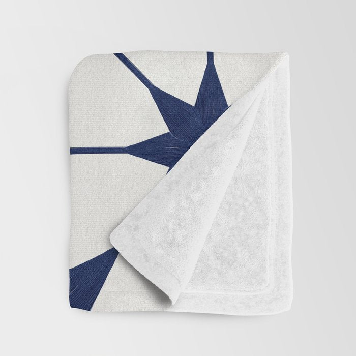 Starburst Mosaic â Navy Throw Blanket Gallery Image 3