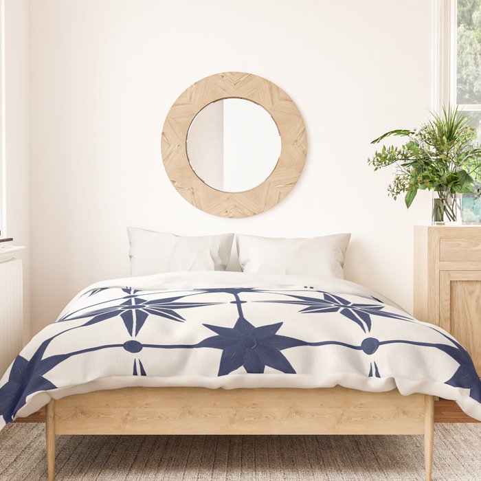 Starburst Mosaic â Navy Duvet Cover Gallery Image 3