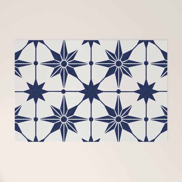 Starburst Mosaic â Navy Welcome Mat Gallery Image 1