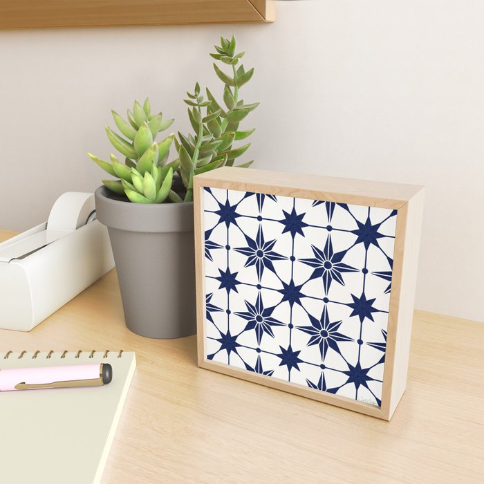 Starburst Mosaic â Navy Mini Art Print Gallery Image 2