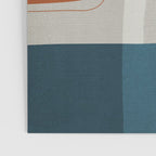 Abstract MCM Navy Burnt Orange Beige Blush Poster Gallery Image 3