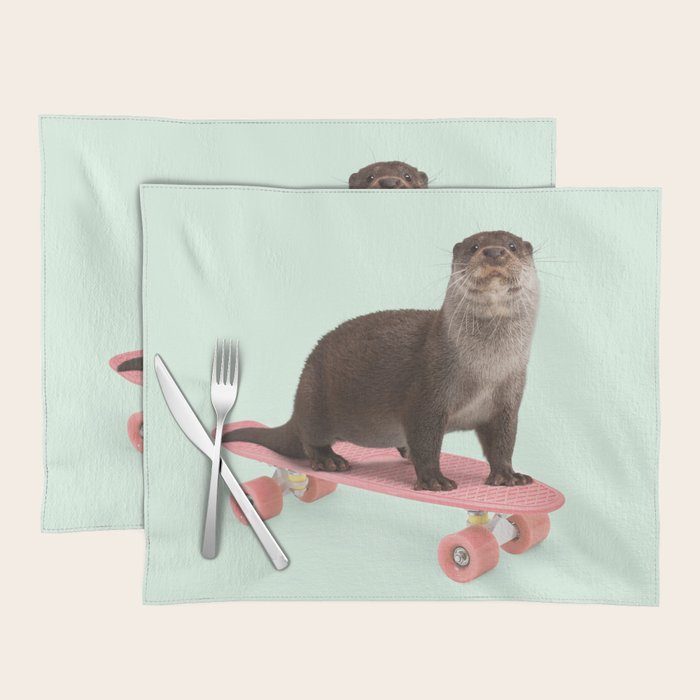 SKATE OTTER Placemat Gallery Image 1