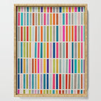 Colorful Mosaic Tiles Artwork Serving Tray Gallery Image 1
