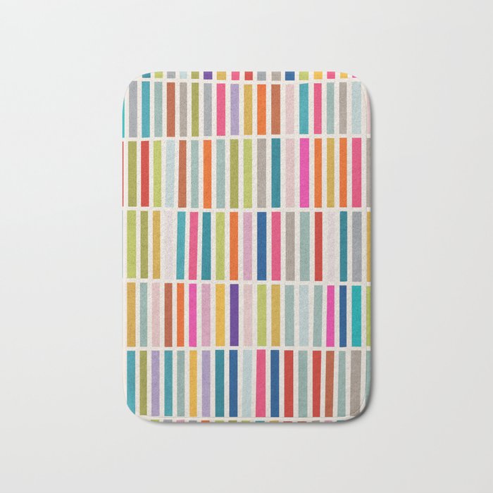 Colorful Mosaic Tiles Artwork Bath Mat Gallery Image 1