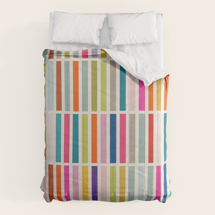 Colorful Mosaic Tiles Artwork Comforter Gallery Image 6