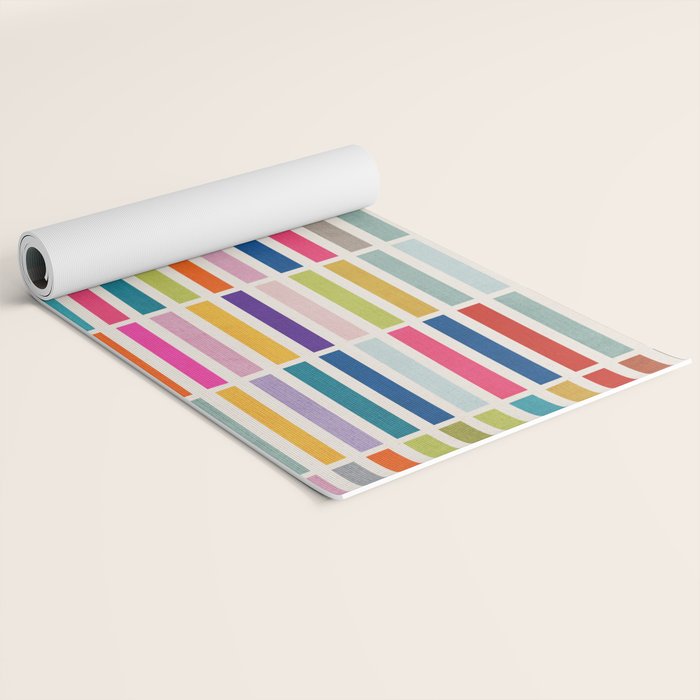 Colorful Mosaic Tiles Artwork Yoga Mat Gallery Image 2