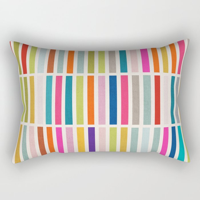 Colorful Mosaic Tiles Artwork Rectangular Pillow Gallery Image 2
