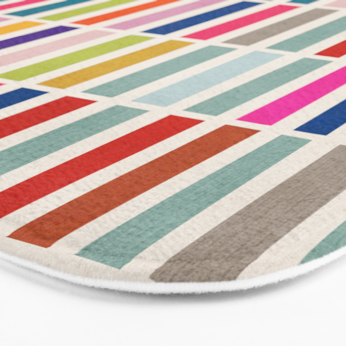 Colorful Mosaic Tiles Artwork Bath Mat Gallery Image 3