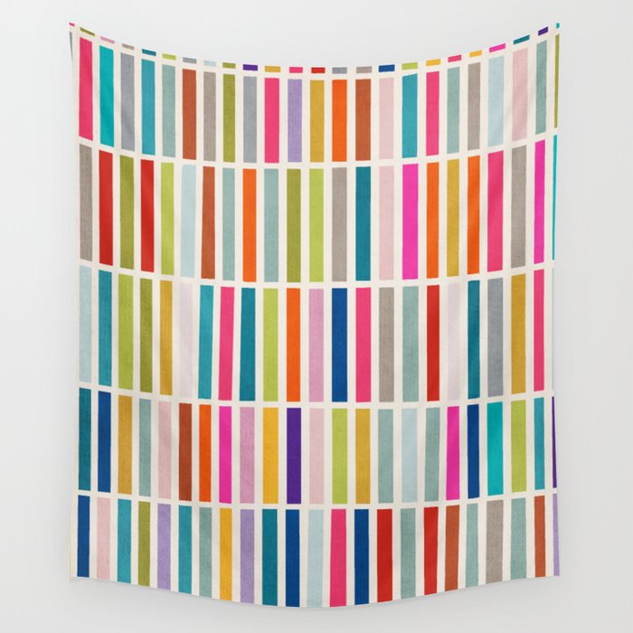 Colorful Mosaic Tiles Artwork Wall Tapestry Gallery Image 1