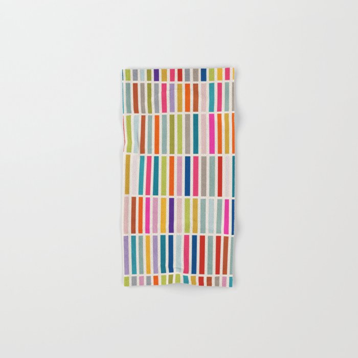 Colorful Mosaic Tiles Artwork Bath Towel Gallery Image 1