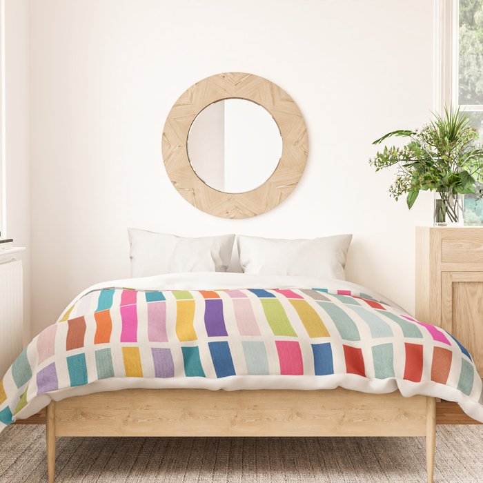 Colorful Mosaic Tiles Artwork Duvet Cover Gallery Image 3
